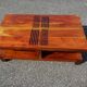 Exotic solid wood coffee table