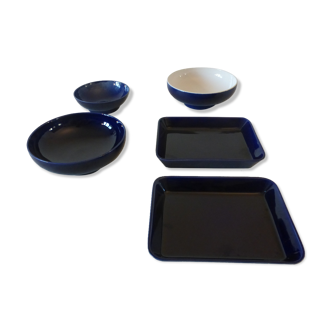 Set de 5 pièces de Favereau & Mazeaud porcelaine de Sèvres