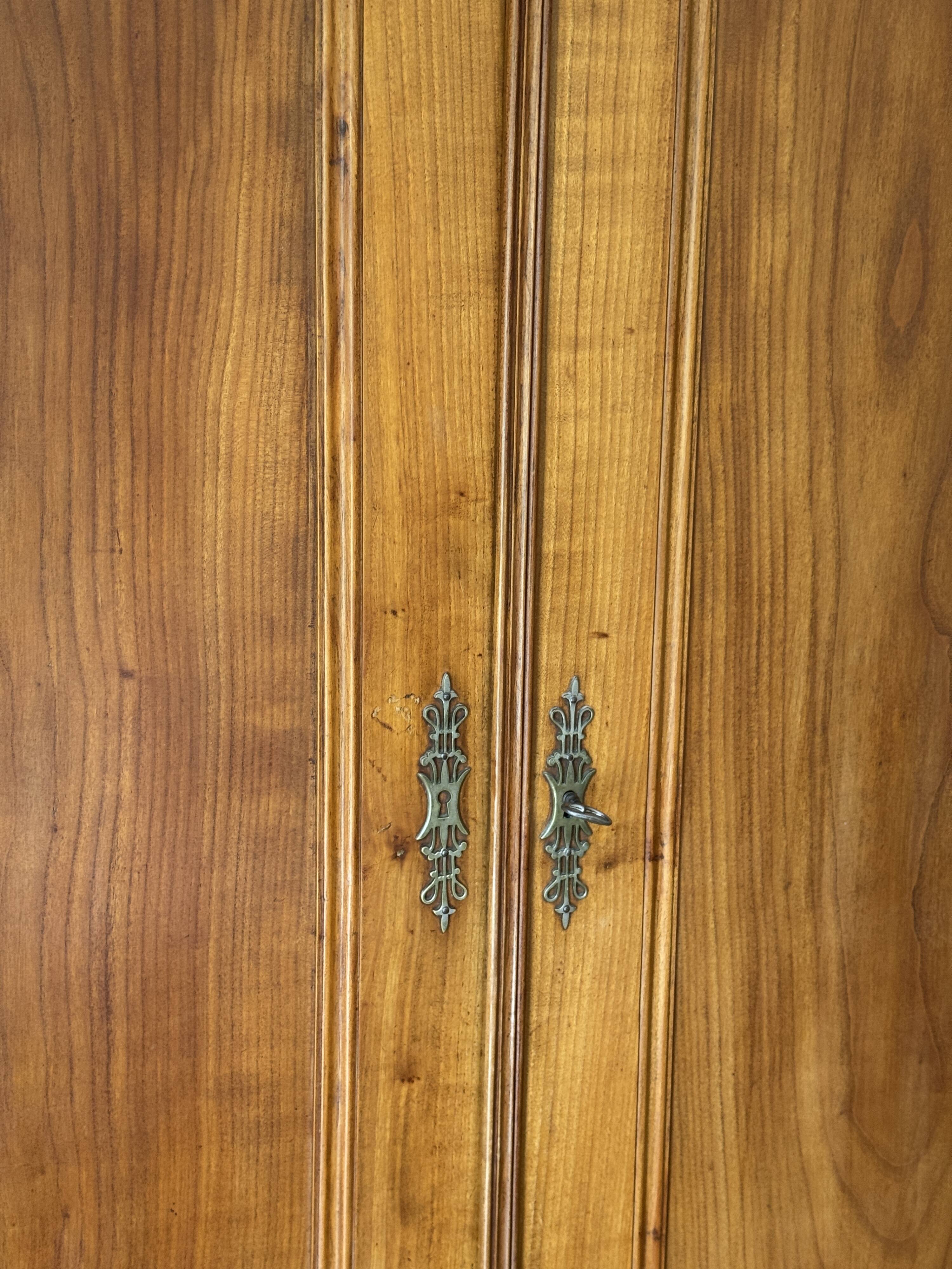 Large Louis Philippe oak wardrobe H: 2m25