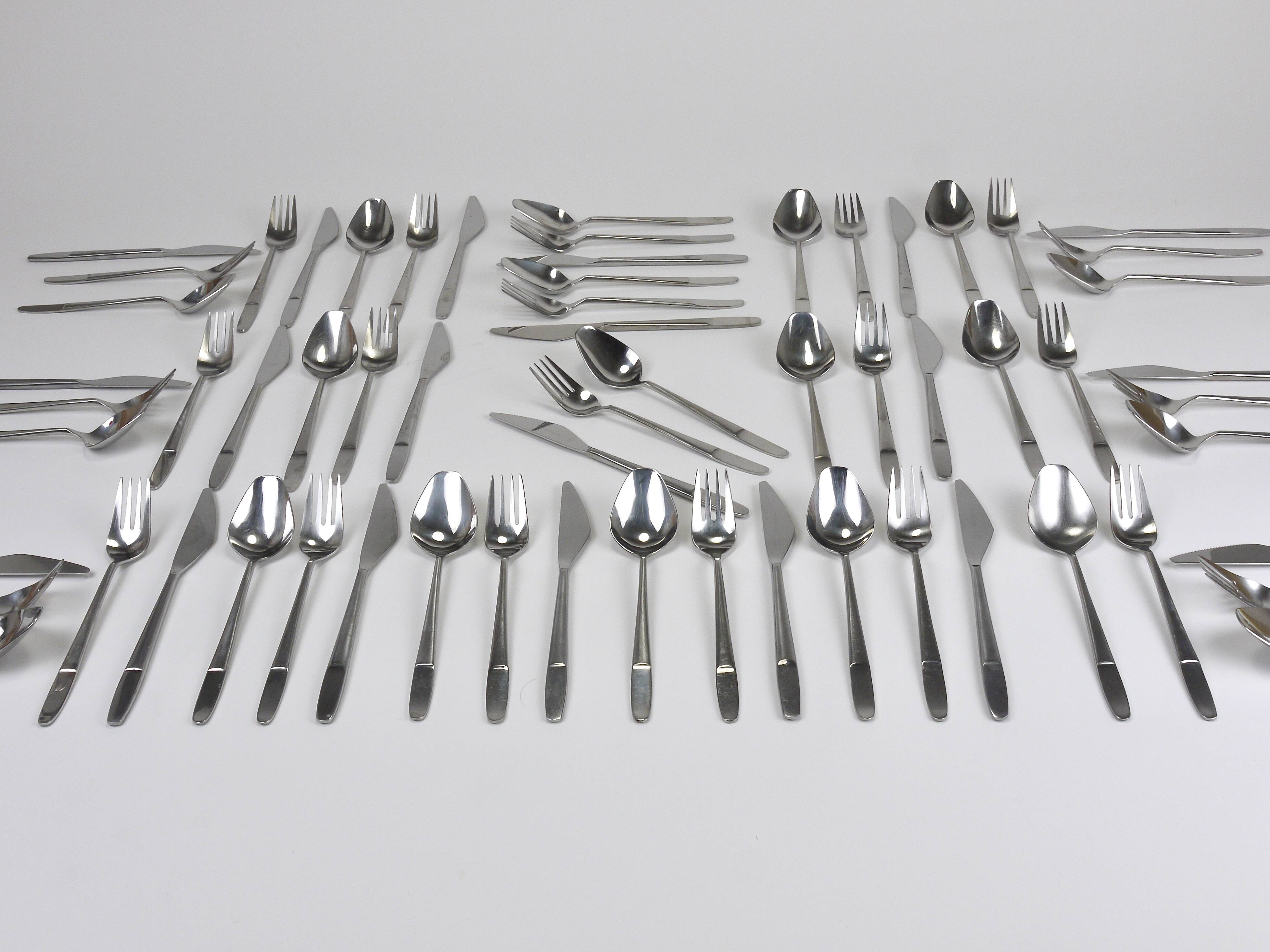 22 Sets Helmut Alder Amboss Austria 2070 Flatware Cutlery, 1960s