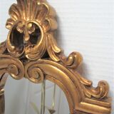 Mirror rocaille gilded ice saint-gobain vintage