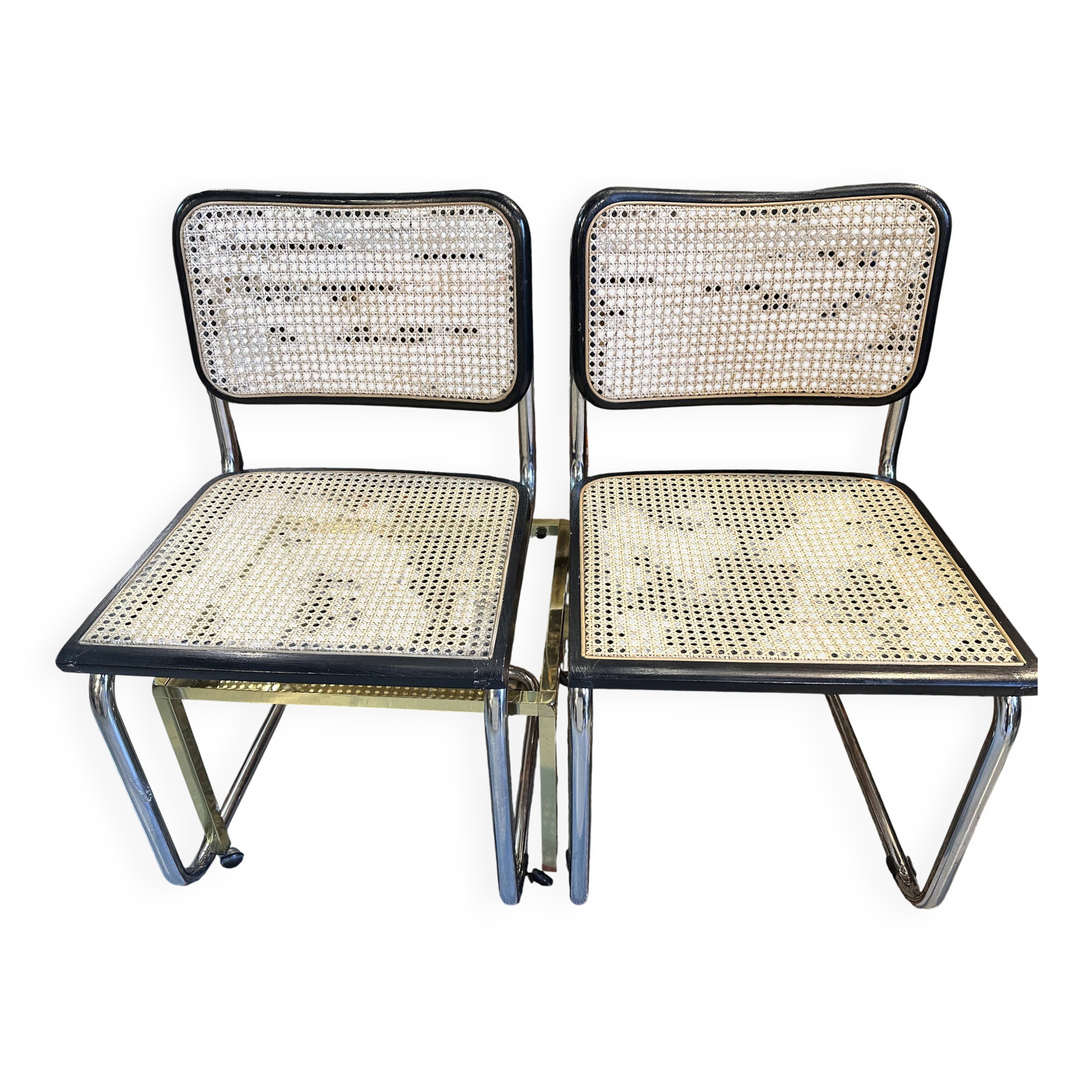 Pair of Cesca B32 chairs by Marcel Breuer