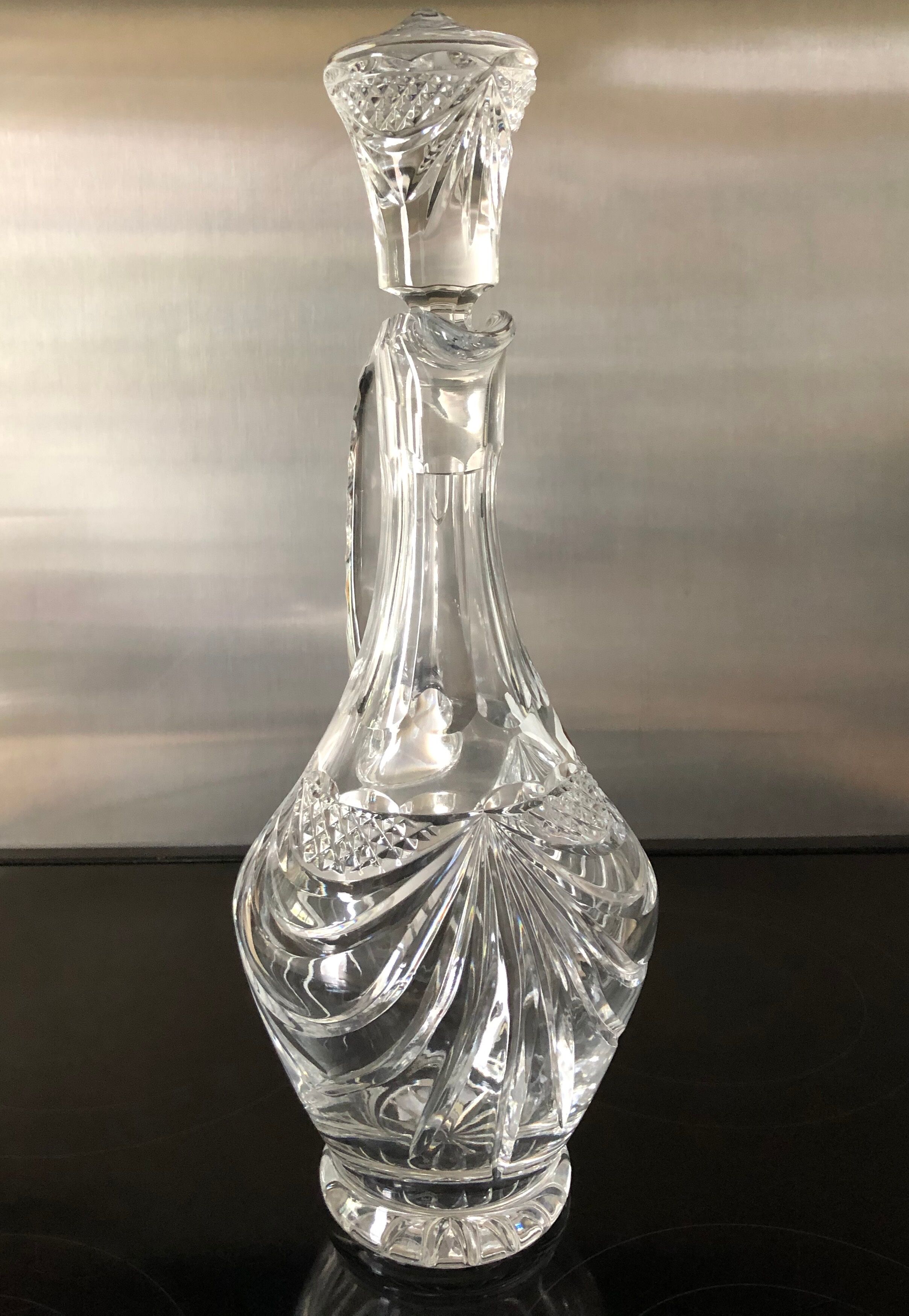 Carafe en cristal taillé