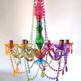 Lustre pampille coloré