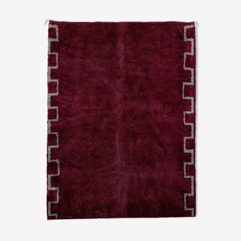 Modern Moroccan carpet dark red 180x150cm