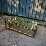 Table basse rotin
