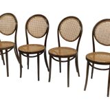 Ensemble vintage de quatre chaises Michael Thonet ZPM Radomsko Design