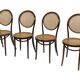 Ensemble vintage de quatre chaises Michael Thonet ZPM Radomsko Design