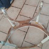Table basse ancienne style louis xvi avec plateau marbre