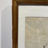Old painting, Marine, signed and dated 1933