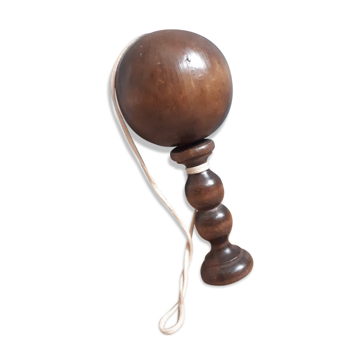 Old solid wood bilboquet