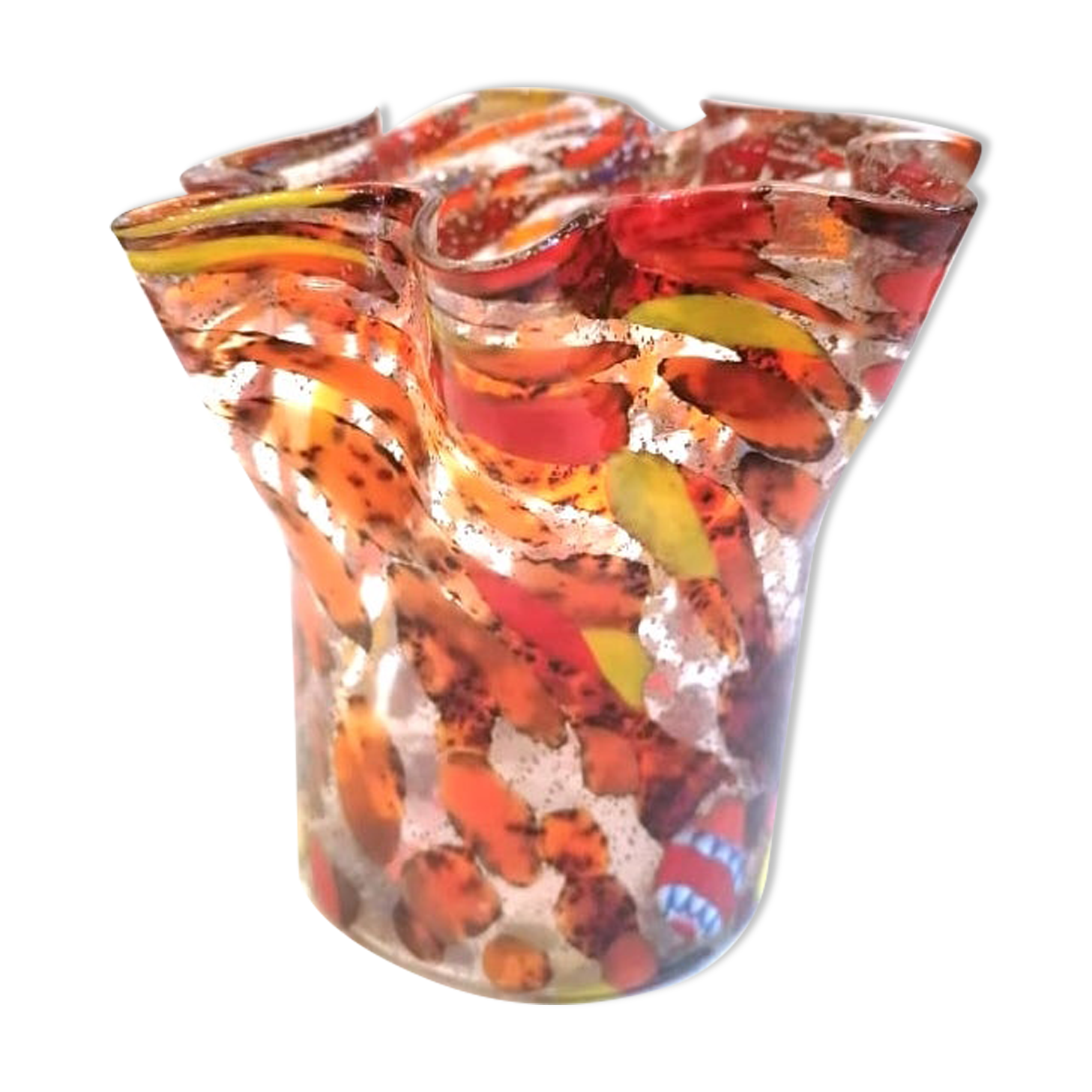 Murano Fazzoletto vase or handkerchief