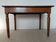 Table / Vintage cherry wood desk with turned legs – Natural patina