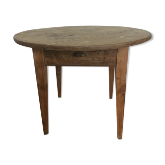 Vintage wood round table