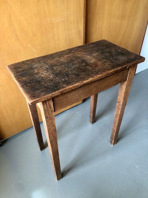 Console table in raw wood
