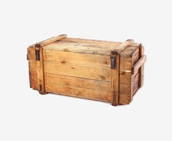 Coffre de rangement vintage army chest sidetable