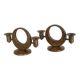 Pair of brass candlesticks by Arthur Pe for Kolback