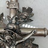 Christ Avec Croix - Argent Italie 19ème Siècle