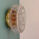 Vintage glass moulded globe wall/ceiling light.