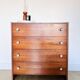 1970s vintage mahogany chest of drawers
