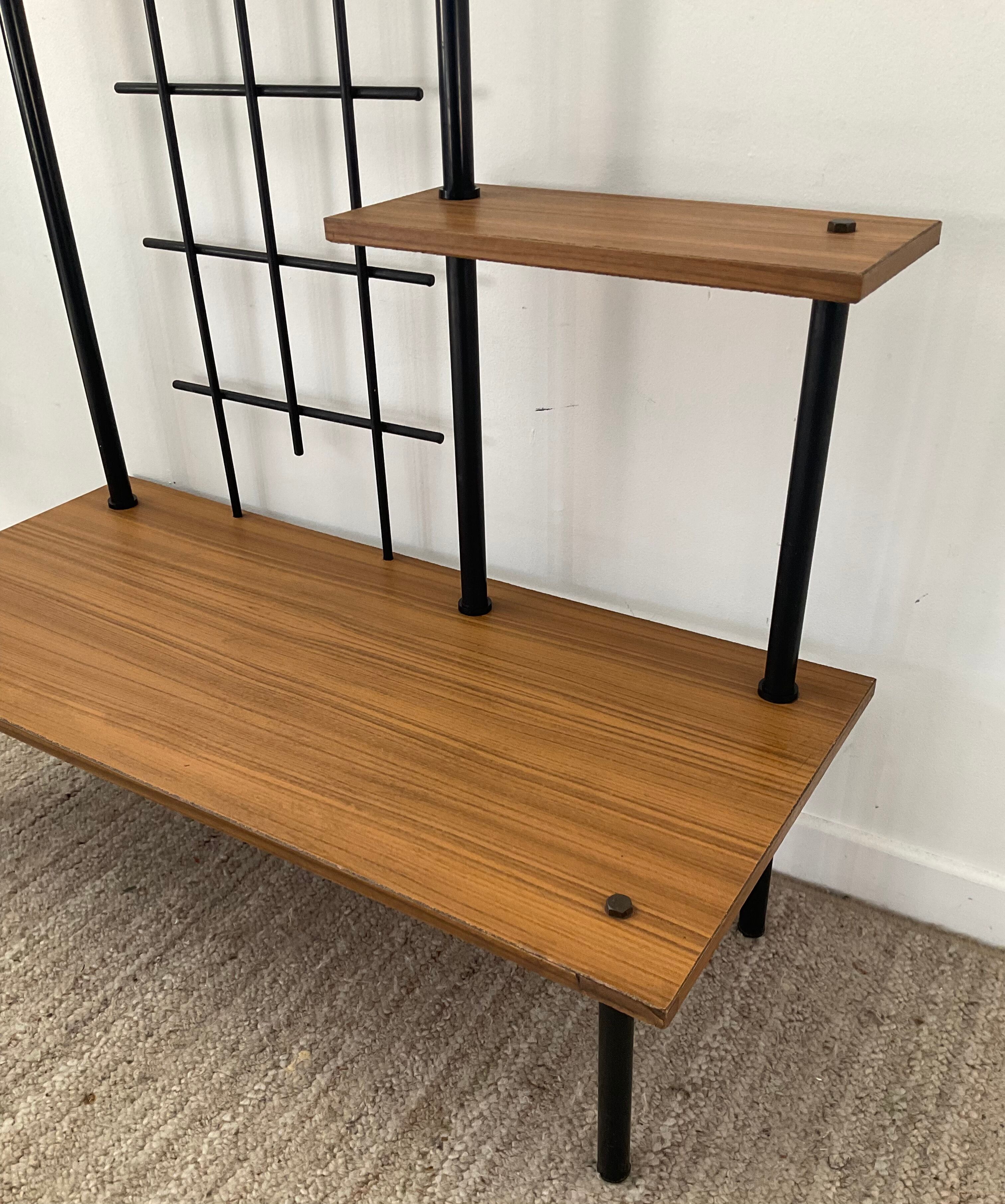 Vintage 60s shelf in formica and metal