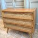 Vintage rattan dresser