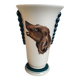 Vintage Art Deco ceramic vase from Longwy
