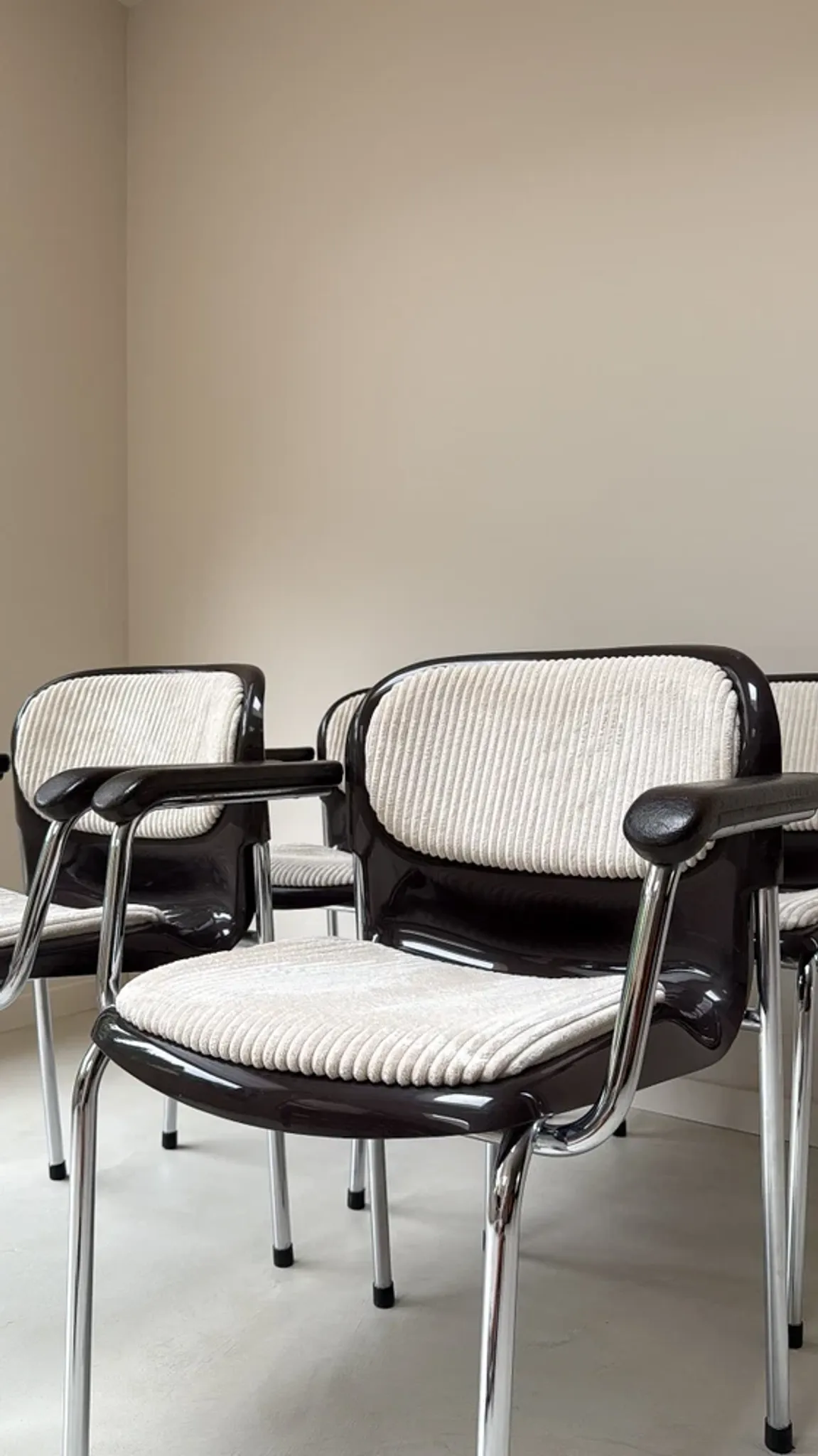 Four vintage bucket chairs SMK400K from Drabert designed by Gerd Lange