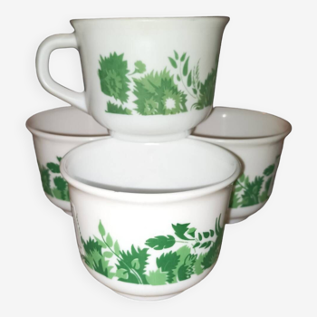 Arcopal leafy cups