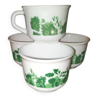 Arcopal leafy cups