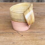 4 tasses à café en grès faites à la main