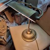 Brass notary and banker lamp