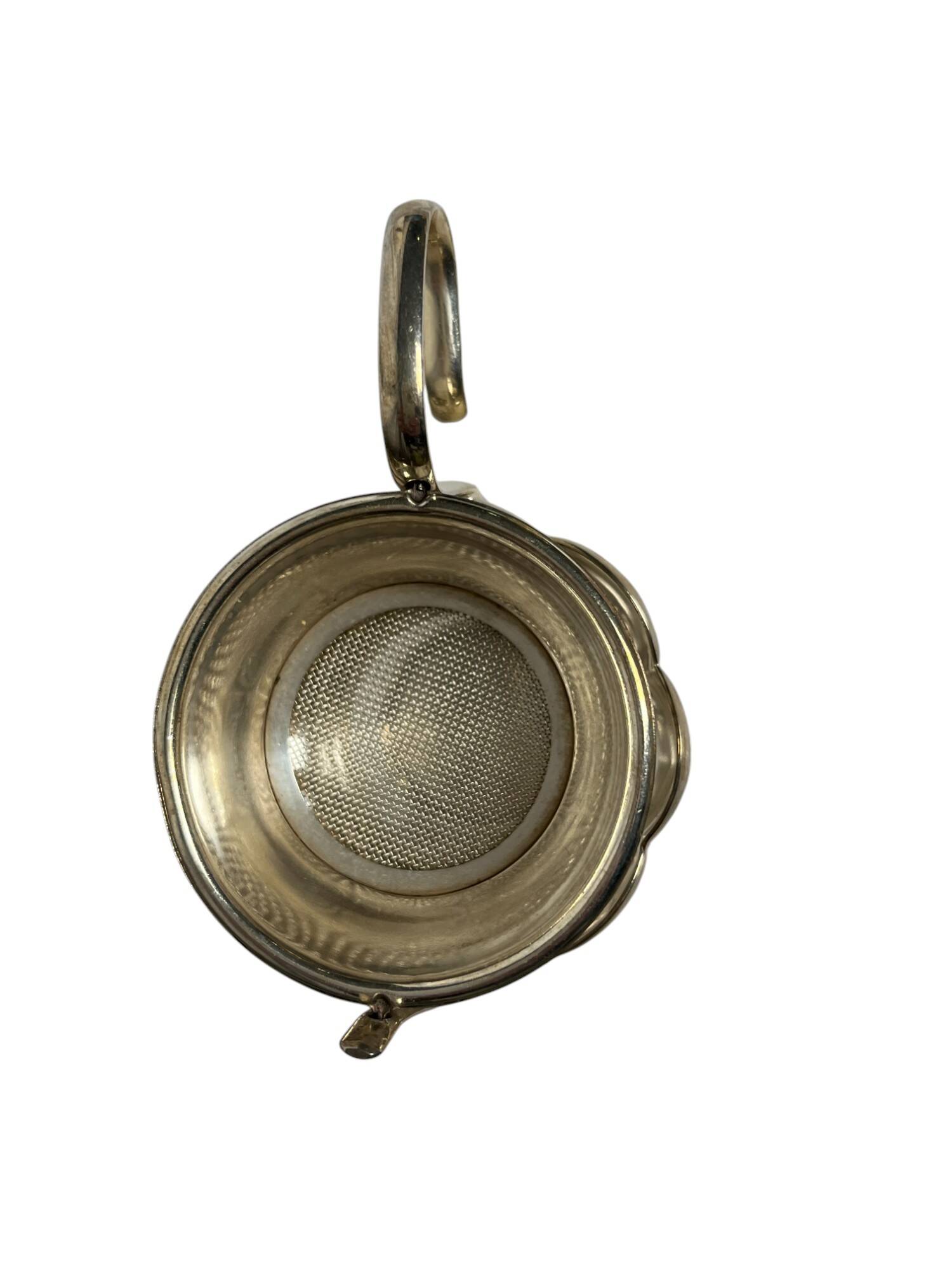 Tableware, silver-plated tea strainer, Floreat, 20th century