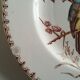 Pair of bird plates in iron earth Lunéville chickadee