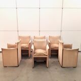 Ensemble de 6 fauteuils de pause Mario Bellini 401 - Cassina - années 1970