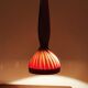 Swedish Mid Century Modern wooden pendant lamp by Hans Agne Jakobsson