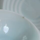 Art Deco blue opaline cups