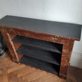 Shelf old mantelpiece faux marble circa 1900
