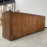 Enfilade de métier XXL chêne portes vitrées