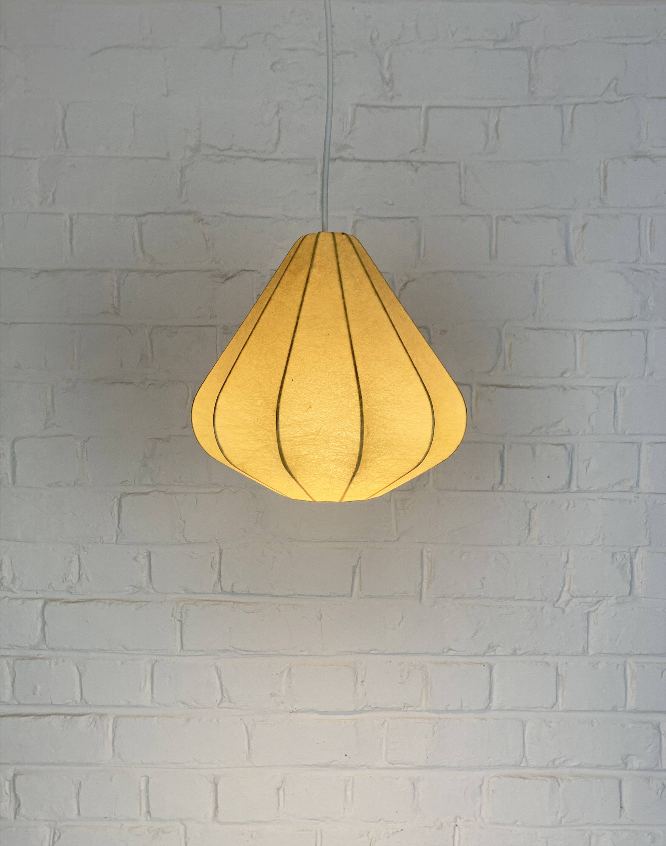 Cocoon Pendant Lamp, Friedel Wauer for Goldkant Leuchten, 1960s