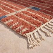 Handmade traditional artisanal Moroccan Atlas rug, size 140/260 cm.