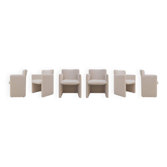 Progetti Tecno Modern Pair of Italian Chairs, 1980s