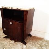 Bedside table in macassar ebony