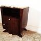 Bedside table in macassar ebony