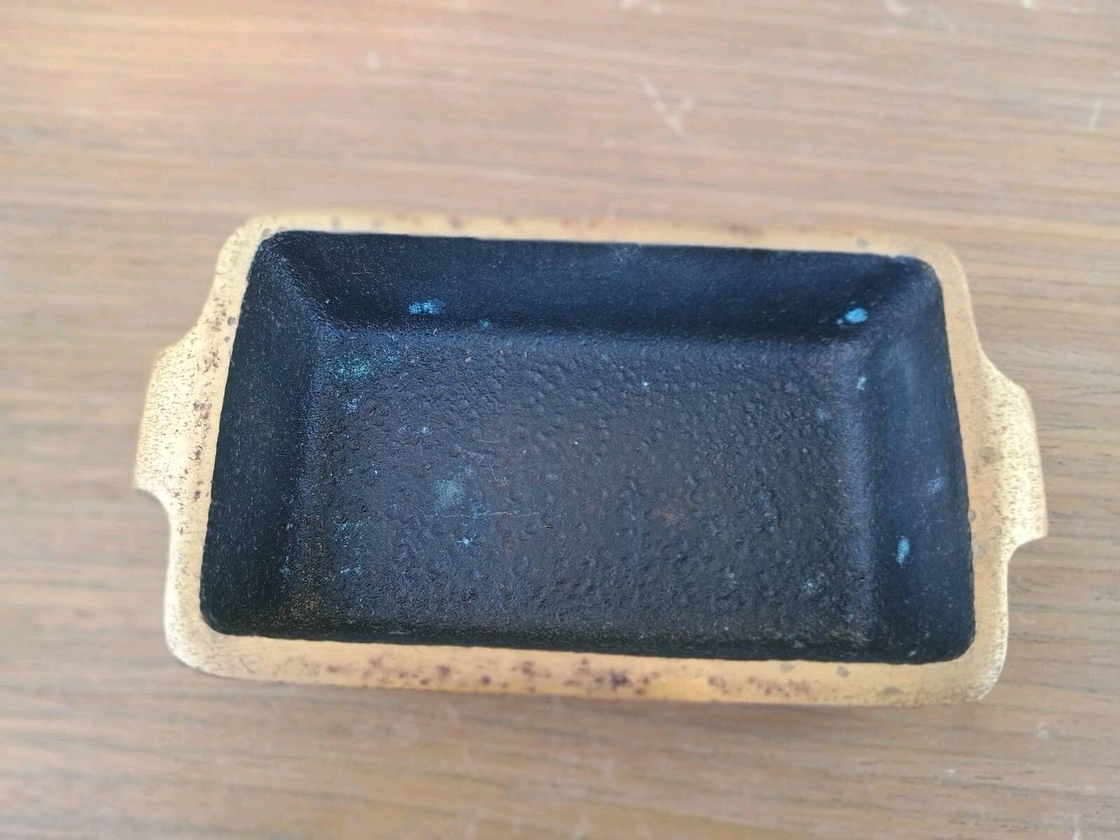 Vintage Judaica box BAYAGI Israel in brass enamel mosaic fish decor