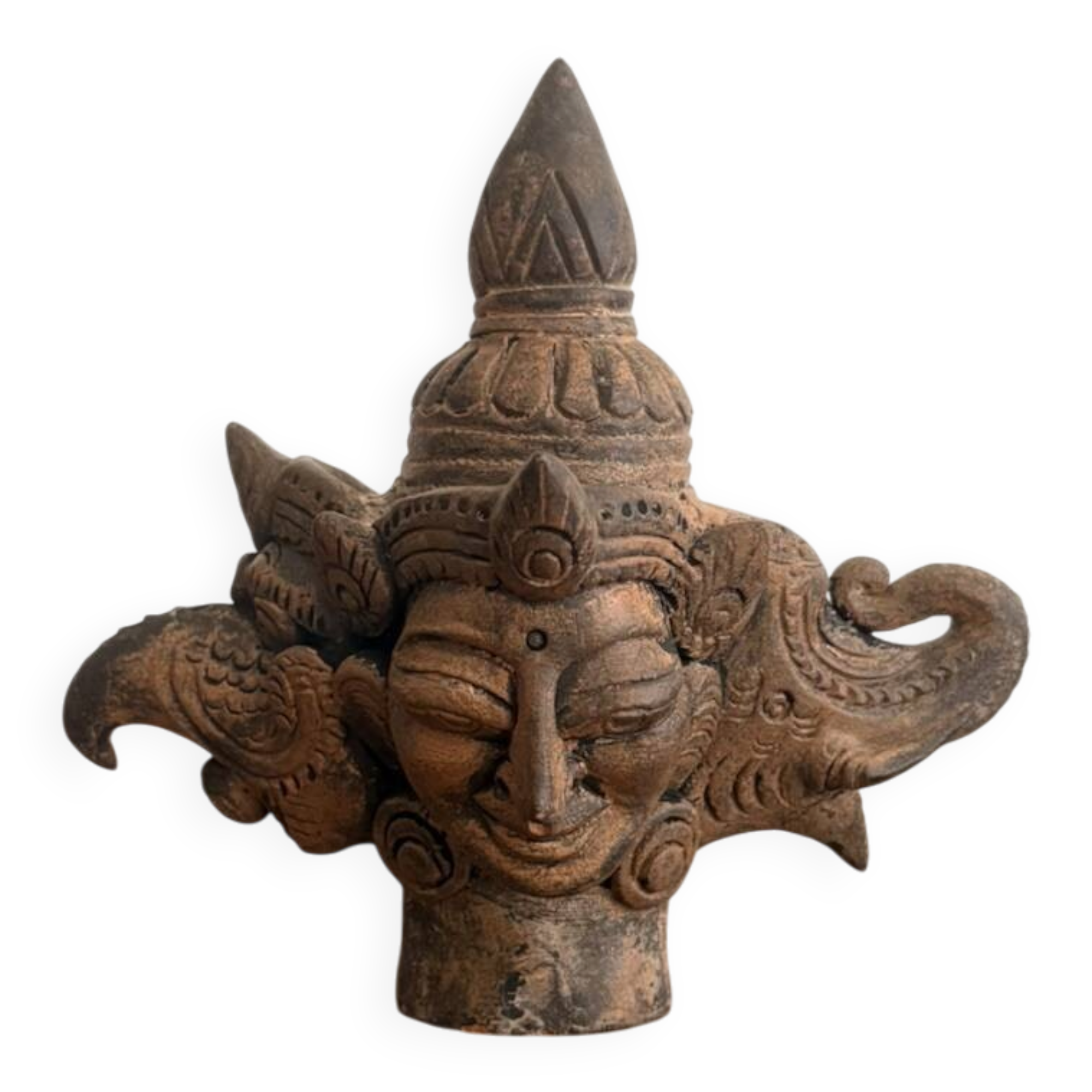 Trimurti Head Mask Deity Demon Kala Bird Garuda Indonesia Bali