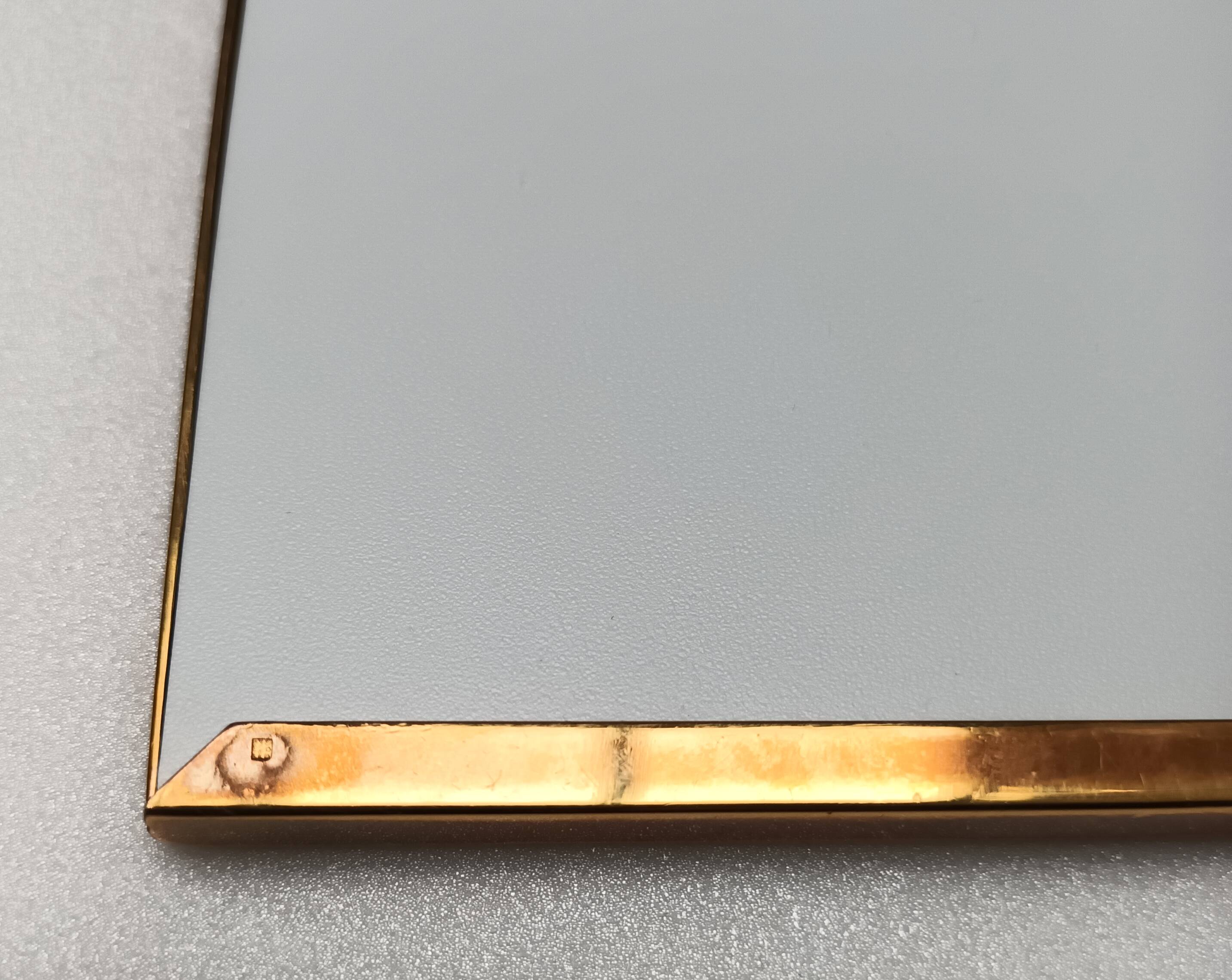 Golden square frame Italy circa 1970