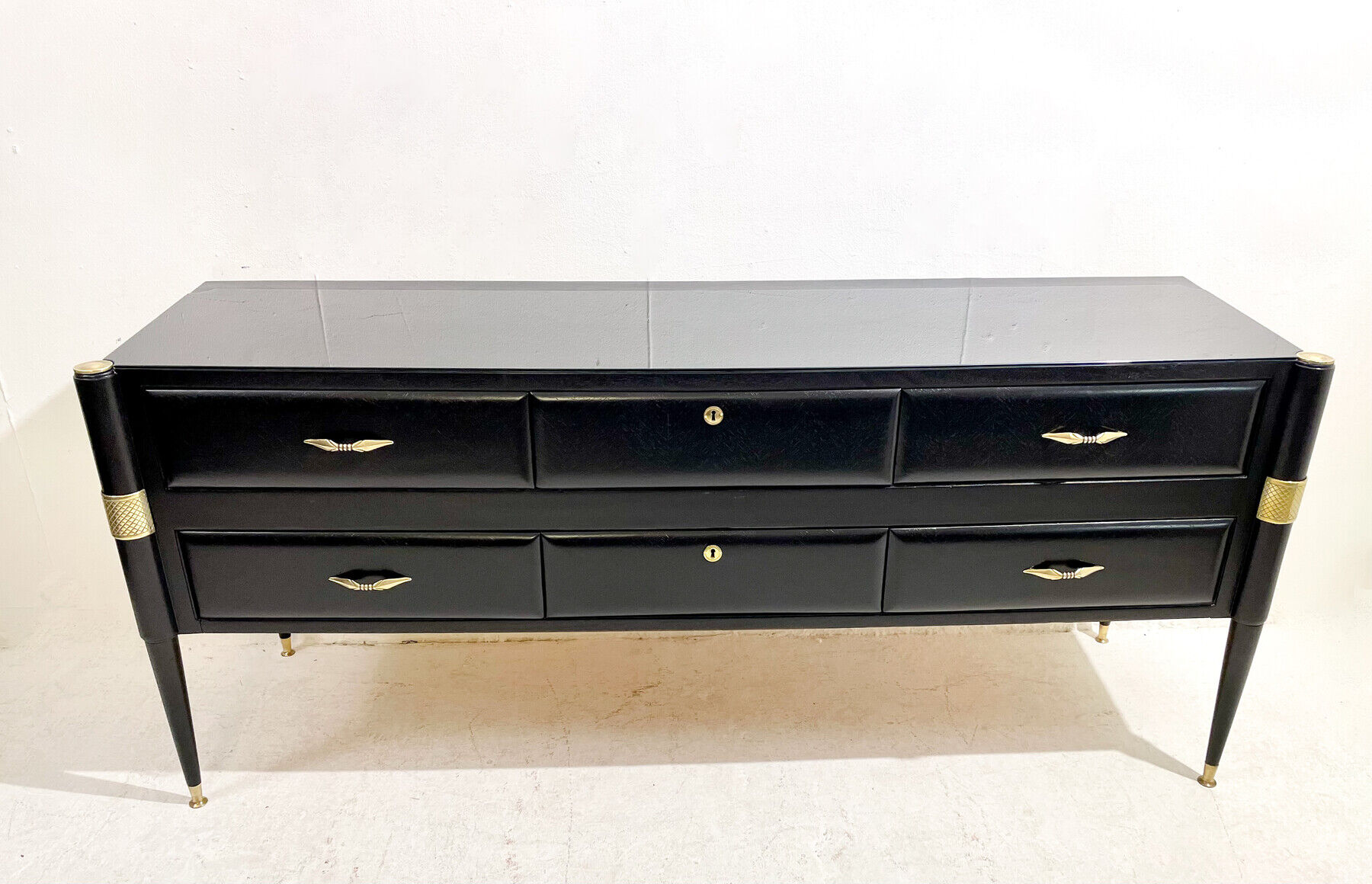 Mid-Century Modern Italian Wooden Sideboard, 1960s
