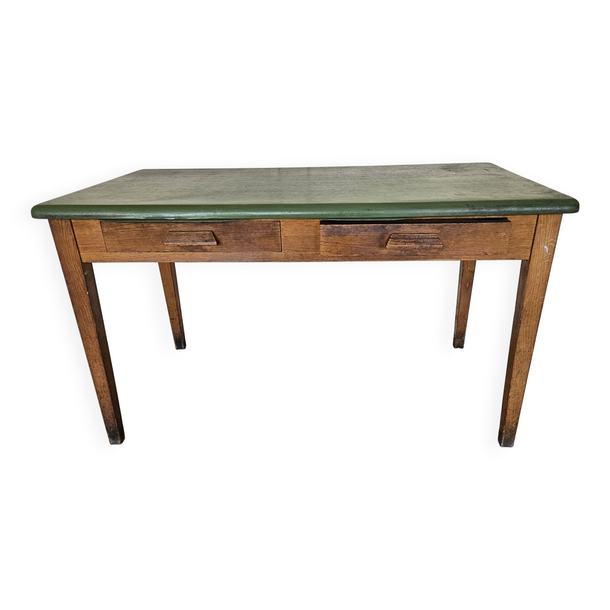 Antique oak administration desk