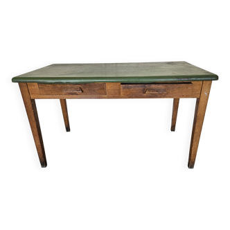 Antique oak administration desk